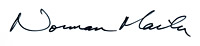 Norman Mailer Signature. Click to enlarge.